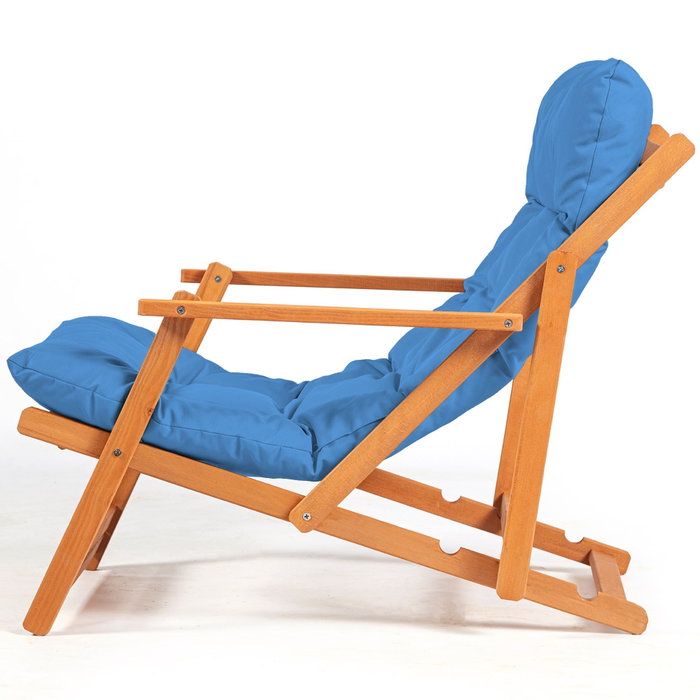 Hanah Home Silla de Jardín My008 - Azul y Natural